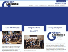 Tablet Screenshot of gilbertleadership.com